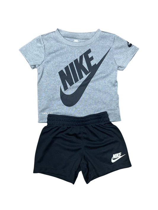 Nike Grey & Blk Dri Fit 2pc set