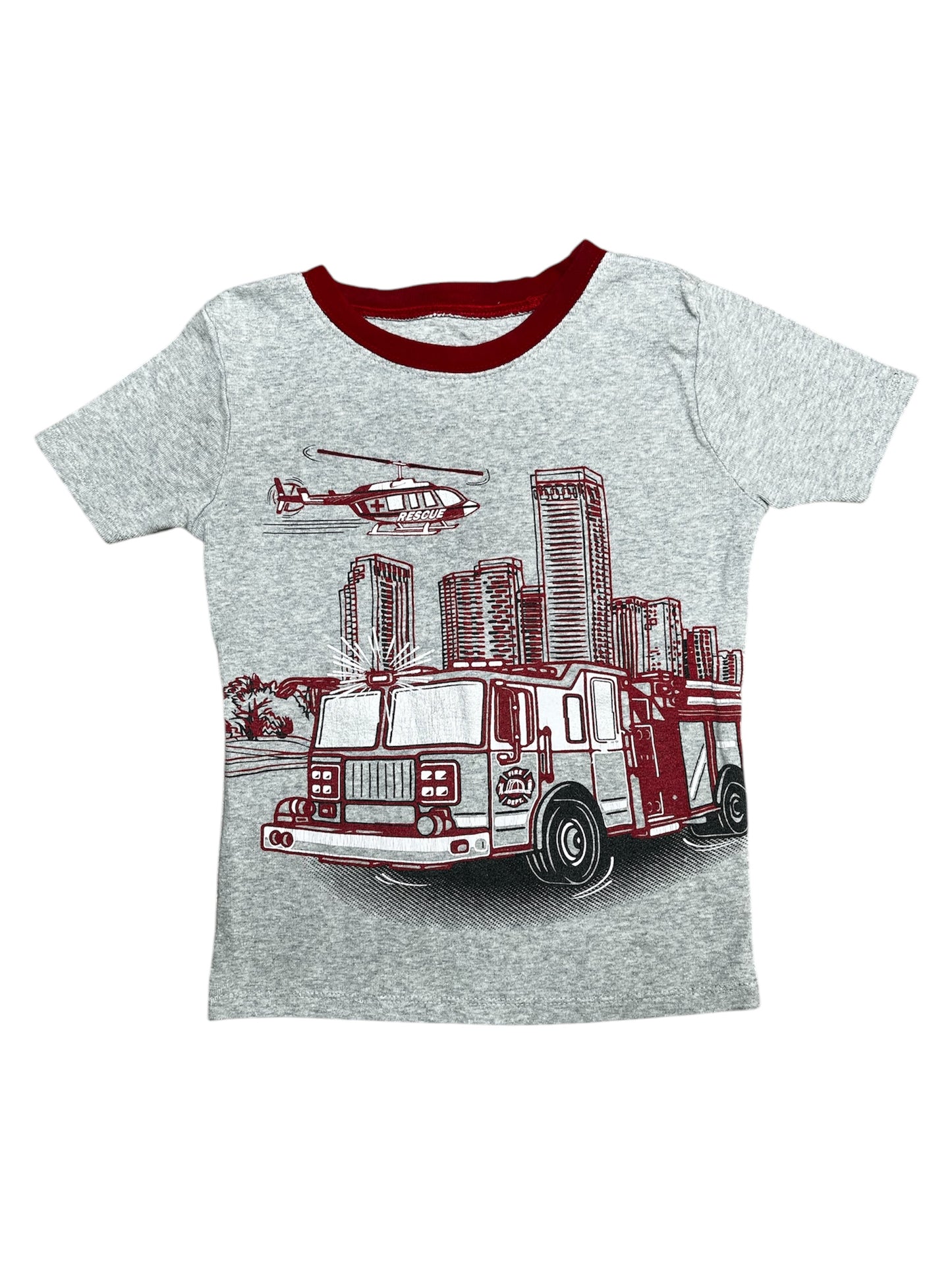 Members Mark Fire Truck Pajama Shirt