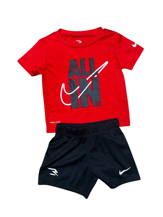 Nike Red & Blk 2pc set