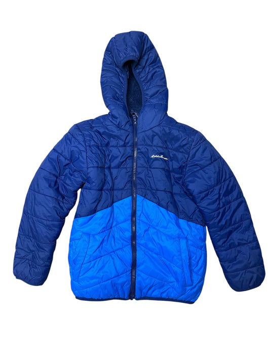 Eddie Bauer Blue Hooded Puffer (7/8)