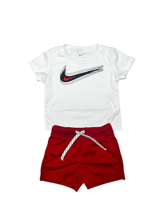 Nike Red & White Dri Fit 2pc