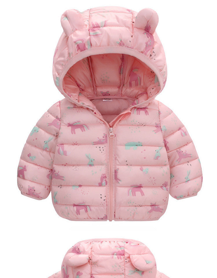 Winter Baby Cotton Coat Thickened Baby Quilt Coat Children's Clothing